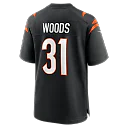 Zennovawear Ickey Woods Cincinnati Bengals Retired Player Game Jersey - Black