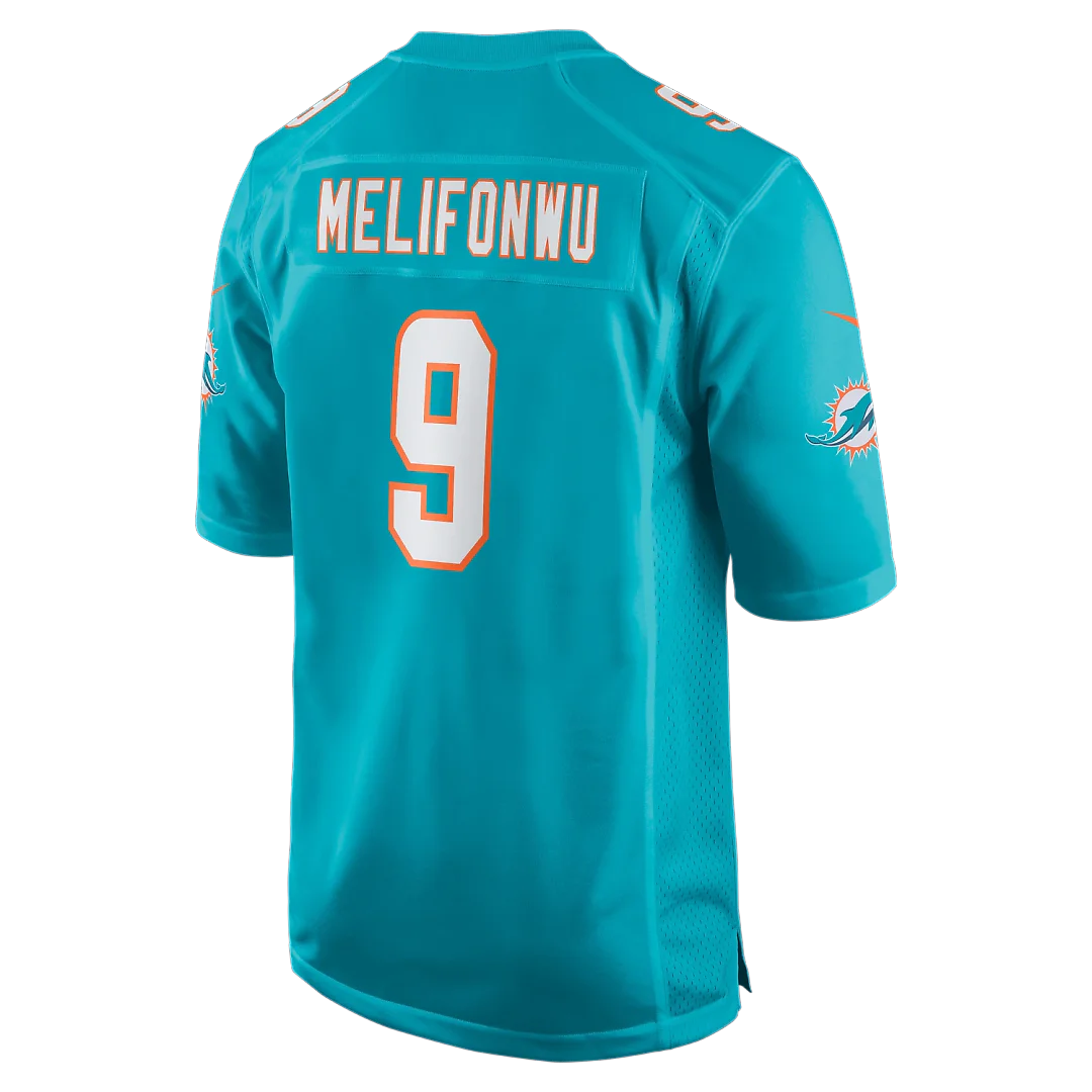 Zennovawear Ifeatu Melifonwu Miami Dolphins Team Game Jersey - Aqua