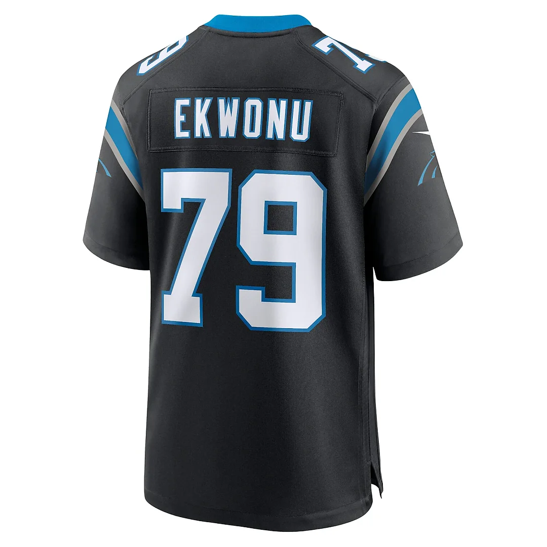 Zennovawear Ikem Ekwonu Carolina Panthers Game Jersey - Black