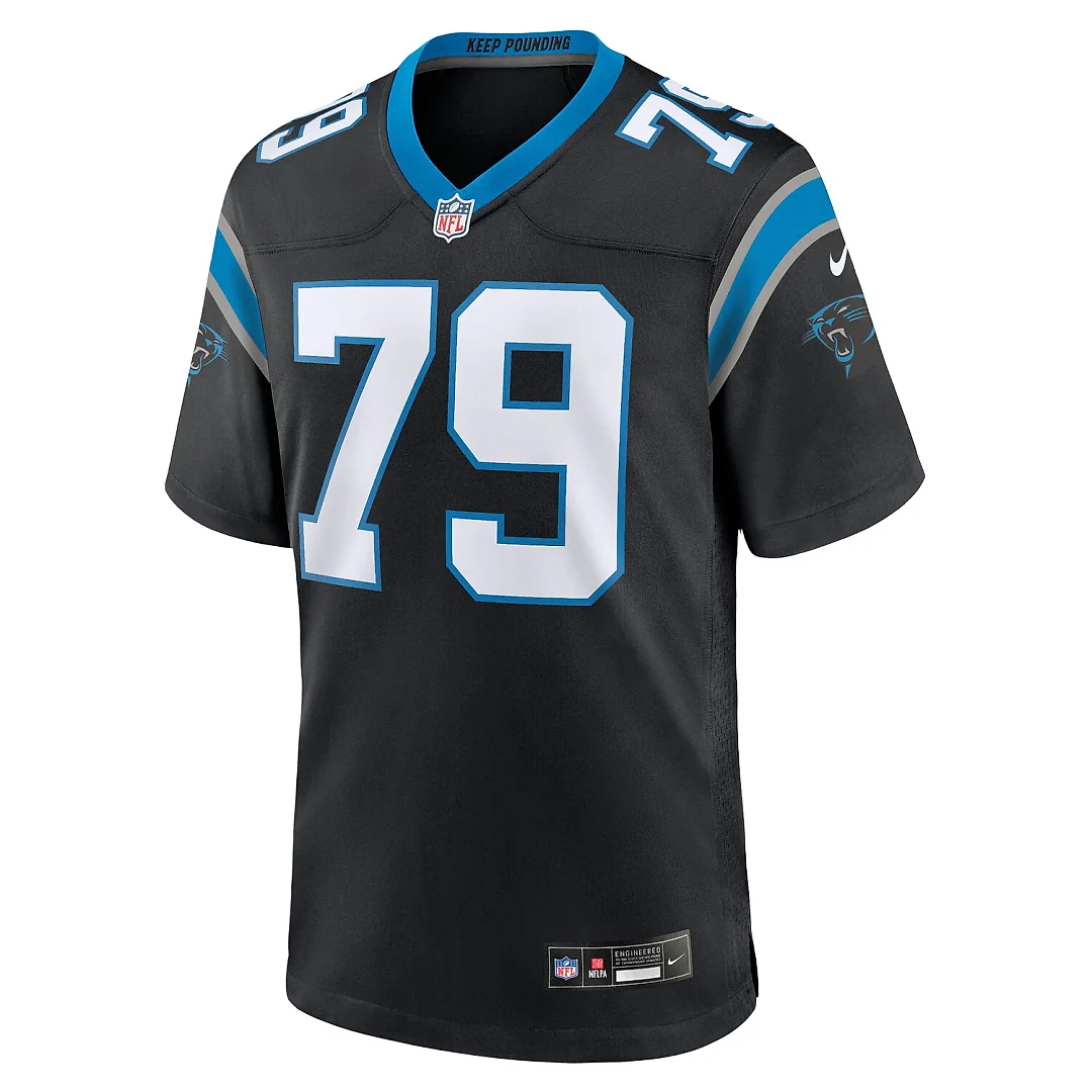Zennovawear Ikem Ekwonu Carolina Panthers Game Jersey - Black