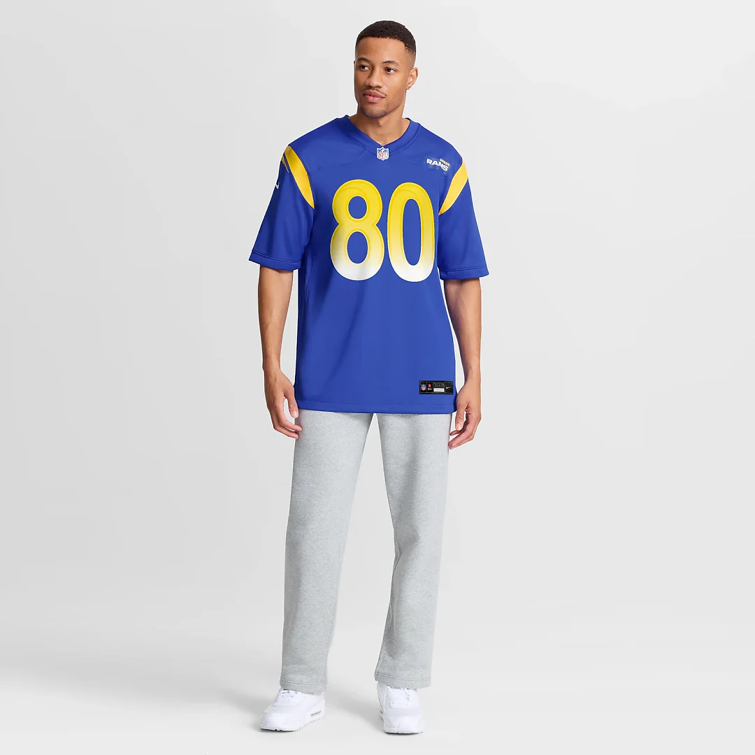 Zennovawear Isaac Bruce Los Angeles Rams Game Retired Player Jersey - Royal