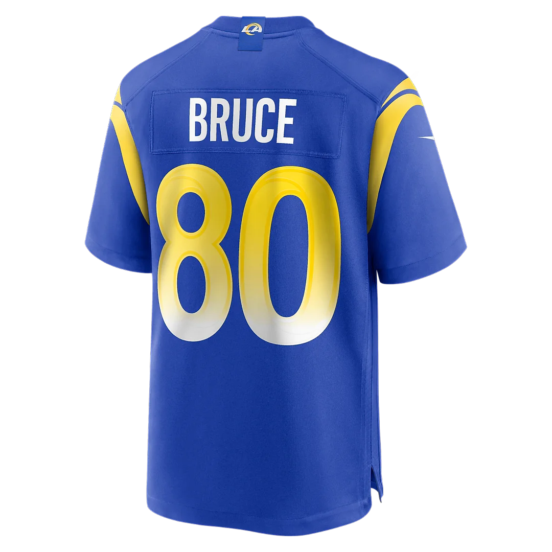Zennovawear Isaac Bruce Los Angeles Rams Game Retired Player Jersey - Royal