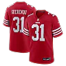 Zennovawear Isaac Guerendo San Francisco 49ers Game Jersey - Scarlet