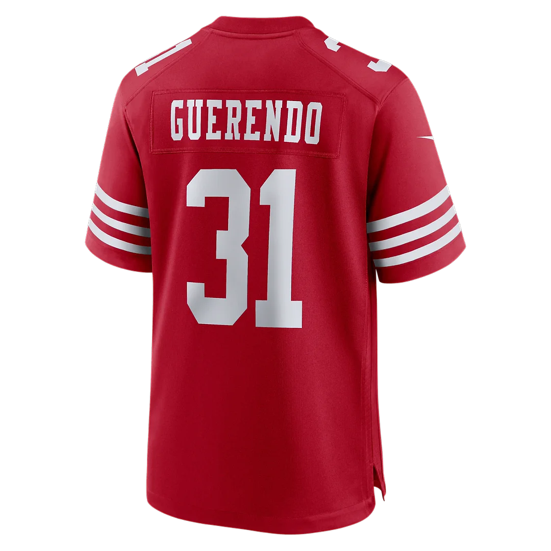 Zennovawear Isaac Guerendo San Francisco 49ers Game Jersey - Scarlet