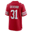 Zennovawear Isaac Guerendo San Francisco 49ers Game Jersey - Scarlet