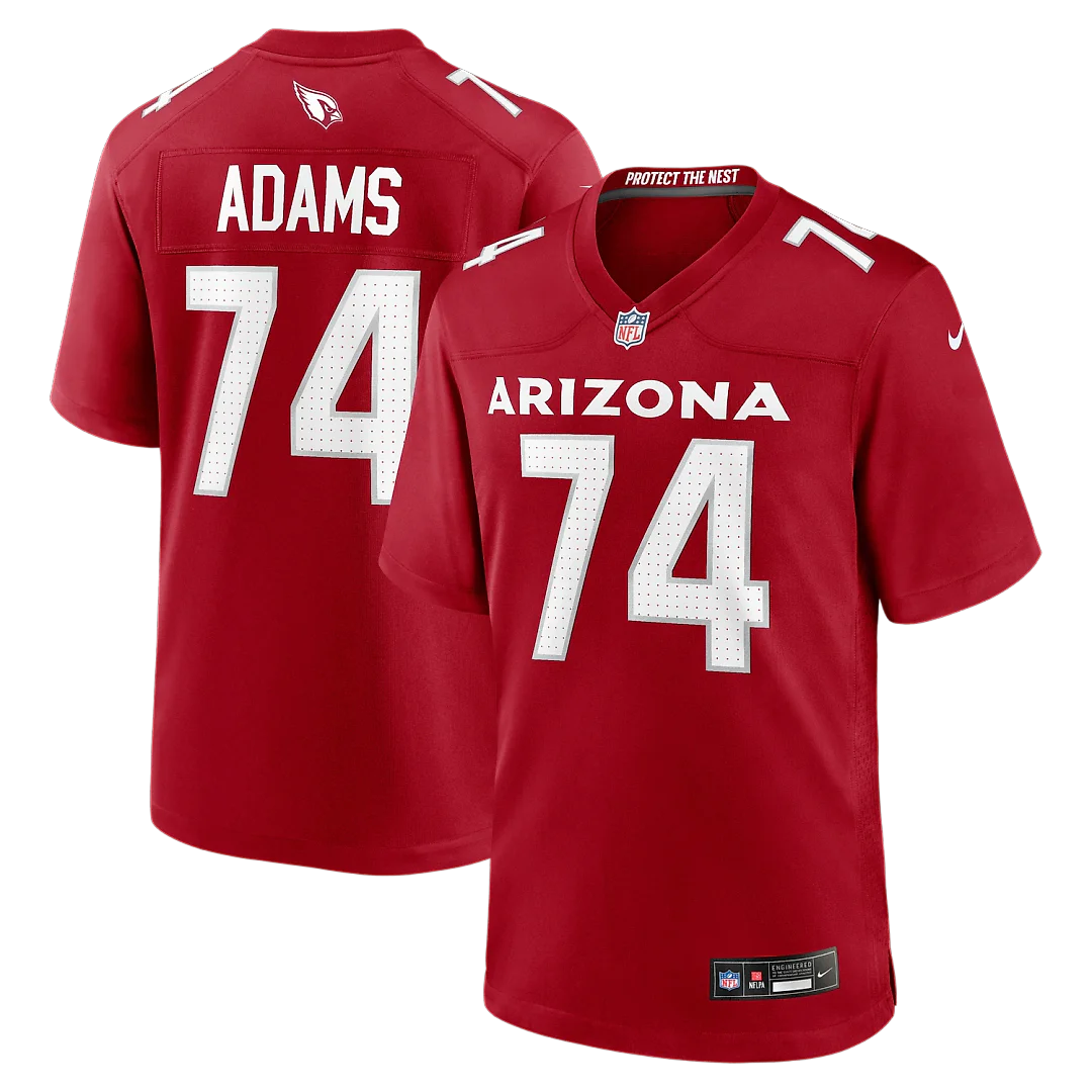 Zennovawear Isaiah Adams Arizona Cardinals Team Game Jersey - Cardinal