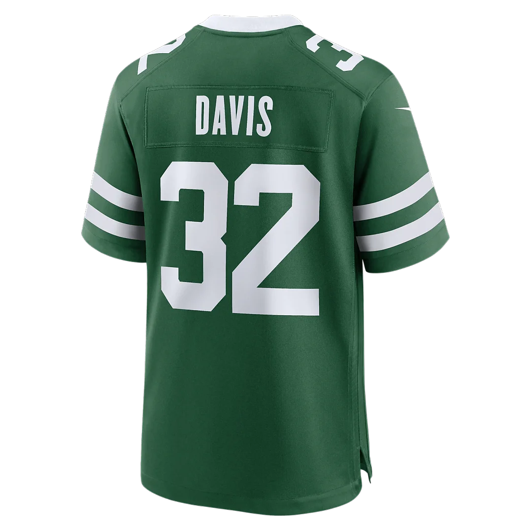 Zennovawear Isaiah Davis New York Jets Team Game Jersey - Legacy Green