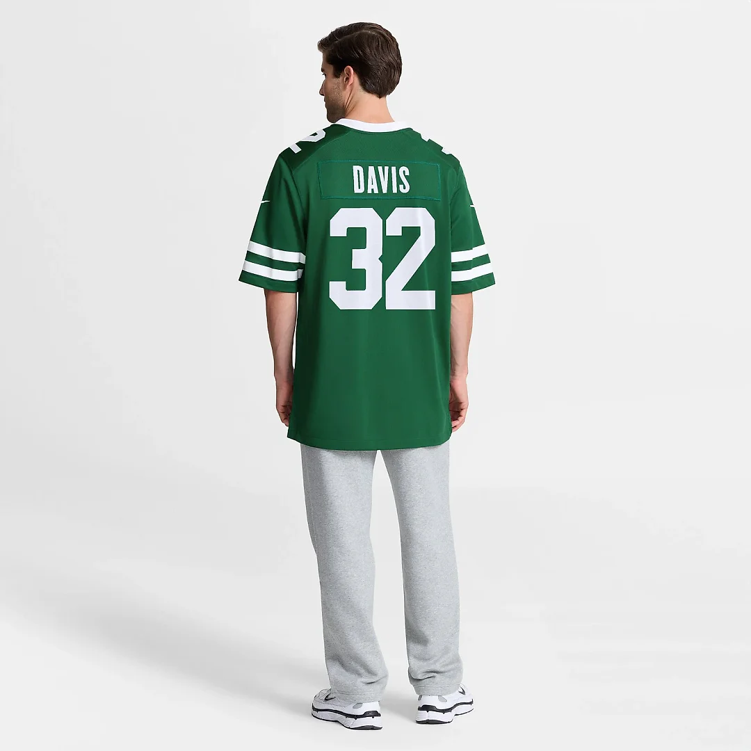 Zennovawear Isaiah Davis New York Jets Team Game Jersey - Legacy Green