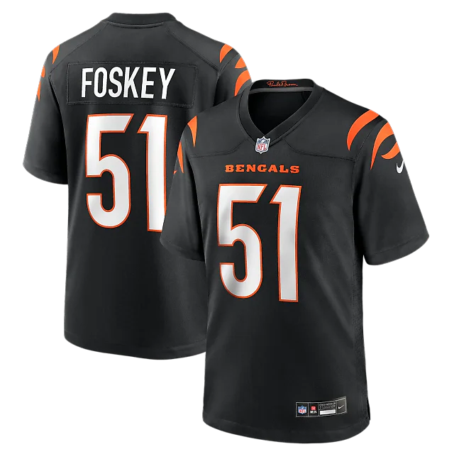 Zennovawear Isaiah Foskey Cincinnati Bengals Team Game Jersey - Black