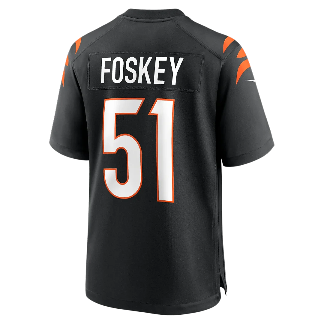 Zennovawear Isaiah Foskey Cincinnati Bengals Team Game Jersey - Black