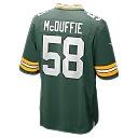 Zennovawear Isaiah McDuffie Green Bay Packers Game Jersey - Green