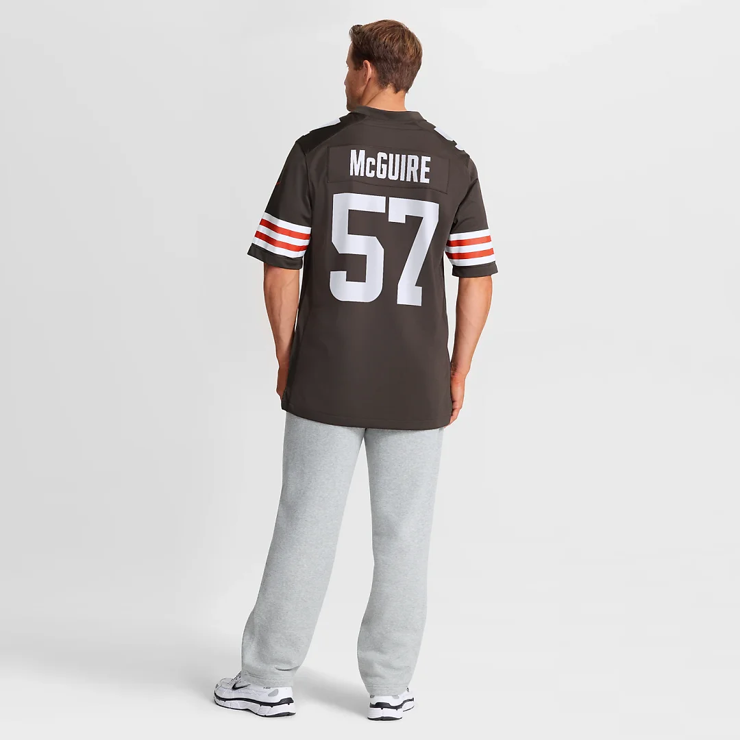 Zennovawear Isaiah McGuire Cleveland Browns Team Game Jersey - Brown