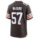 Zennovawear Isaiah McGuire Cleveland Browns Team Game Jersey - Brown