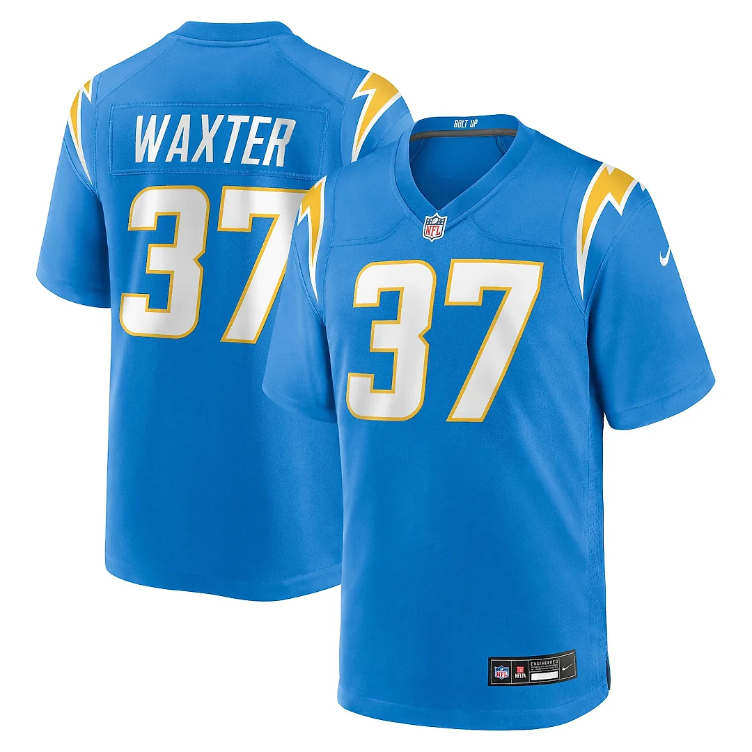 Zennovawear Isas Waxter Los Angeles Chargers Team Game Jersey - Powder Blue