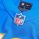 Zennovawear Isas Waxter Los Angeles Chargers Team Game Jersey - Powder Blue