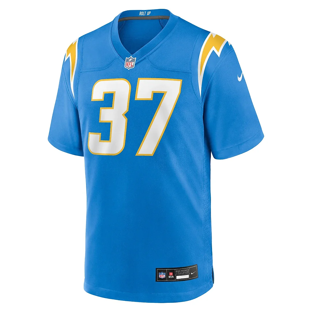 Zennovawear Isas Waxter Los Angeles Chargers Team Game Jersey - Powder Blue