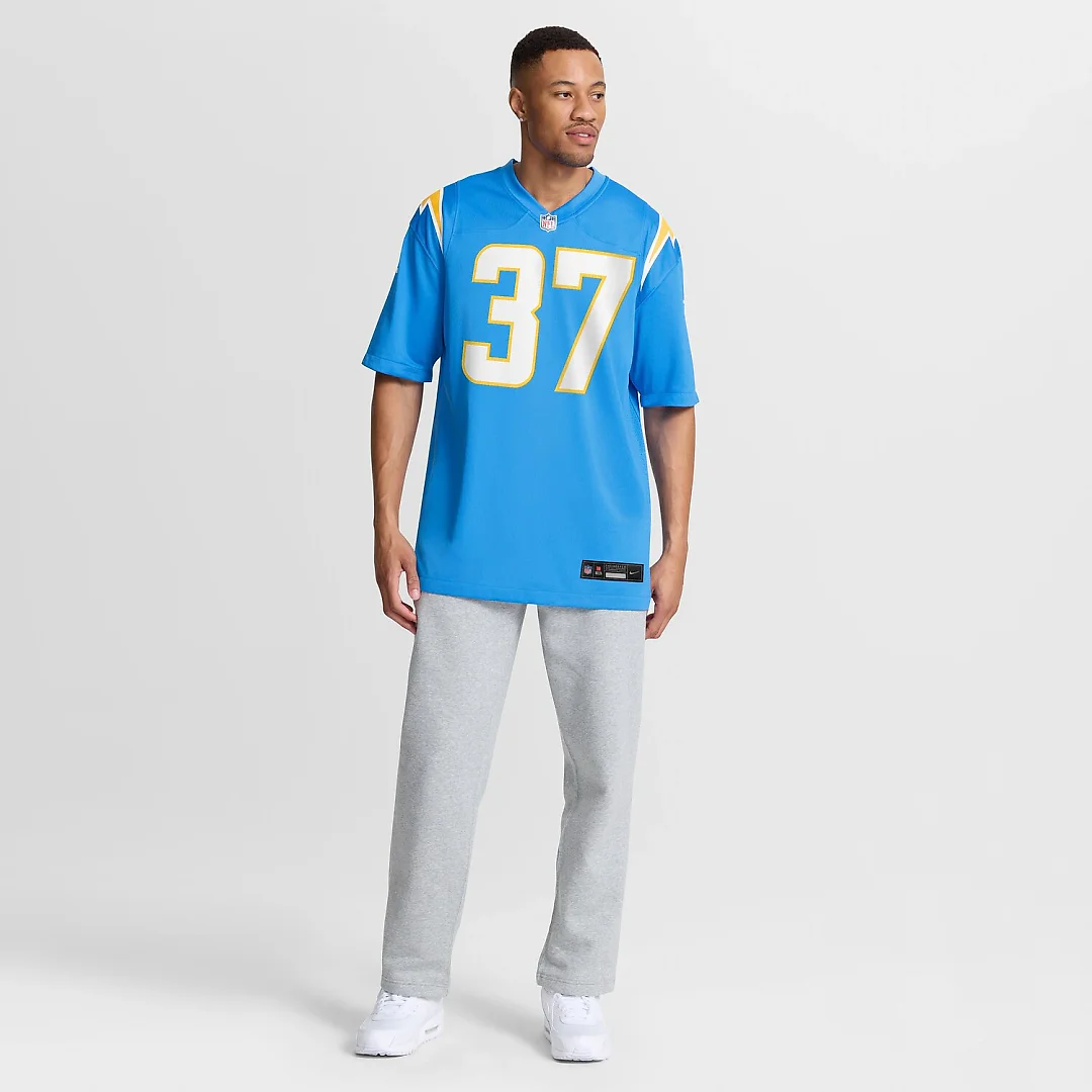 Zennovawear Isas Waxter Los Angeles Chargers Team Game Jersey - Powder Blue