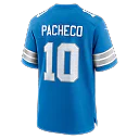 Zennovawear Isiah Pacheco Detroit Lions Team Game Jersey - Blue