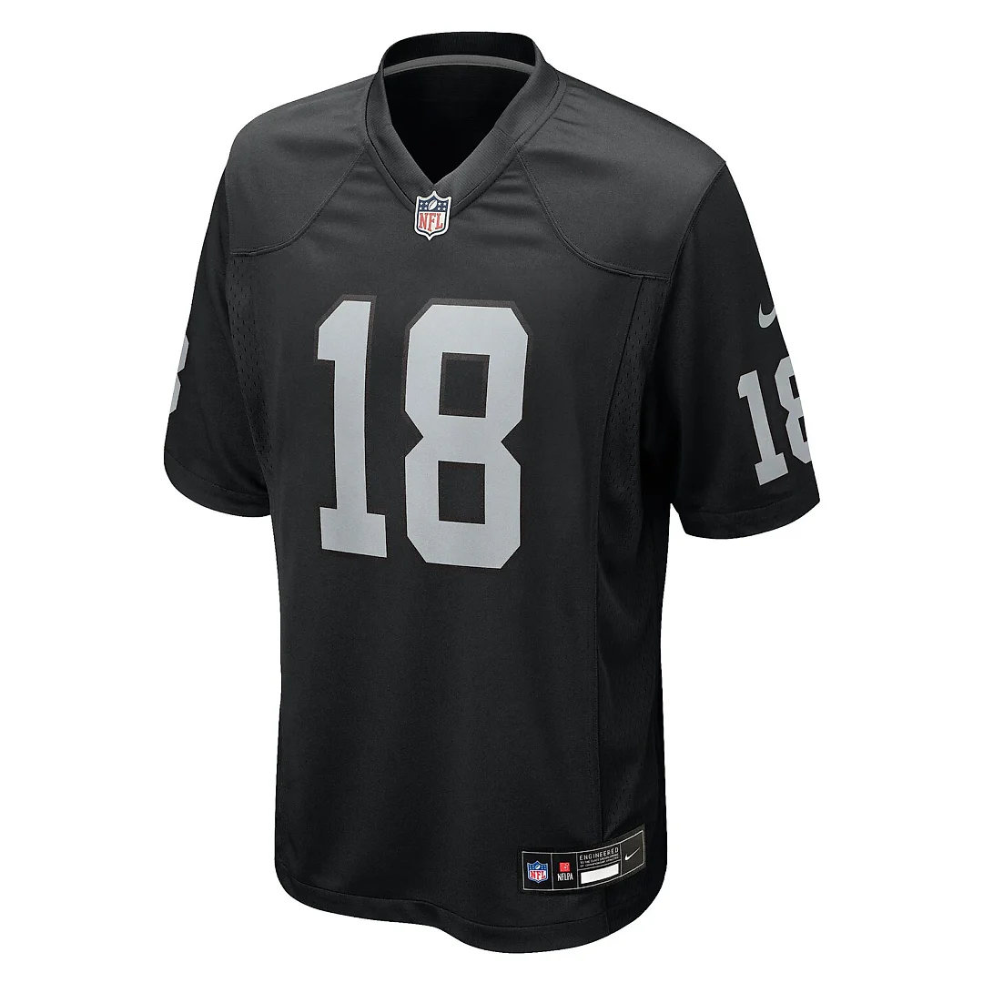 Zennovawear Jack Bech Las Vegas Raiders Team Game Jersey - Black