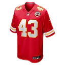 Zennovawear Jack Cochrane Kansas City Chiefs Game Player Jersey - Red