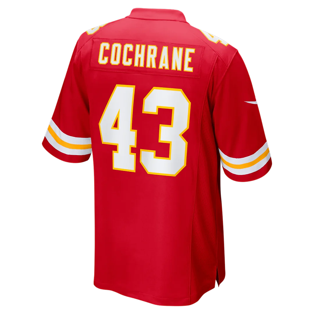 Zennovawear Jack Cochrane Kansas City Chiefs Game Player Jersey - Red