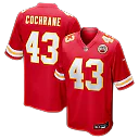 Zennovawear Jack Cochrane Kansas City Chiefs Game Player Jersey - Red