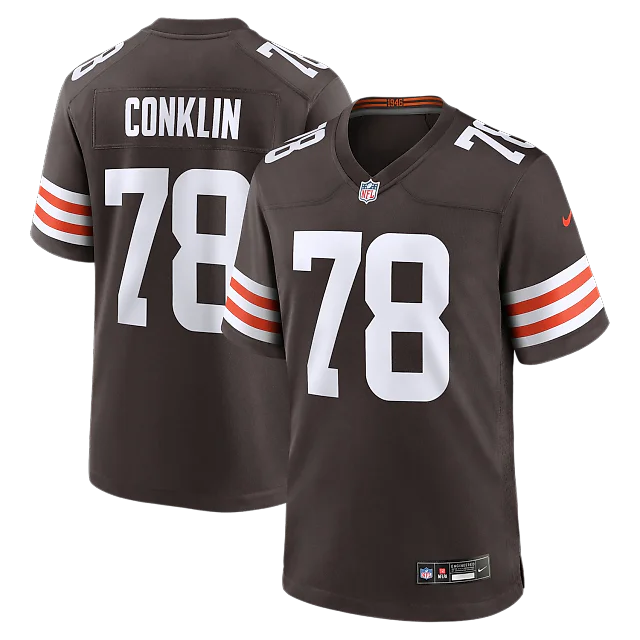 Zennovawear Jack Conklin Cleveland Browns Team Game Jersey - Brown