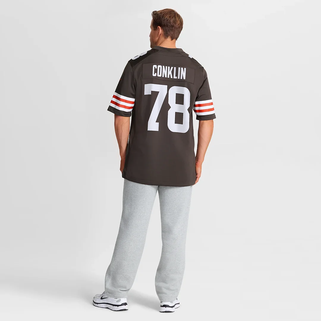 Zennovawear Jack Conklin Cleveland Browns Team Game Jersey - Brown