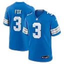 Zennovawear Jack Fox Detroit Lions Team Game Jersey - Blue