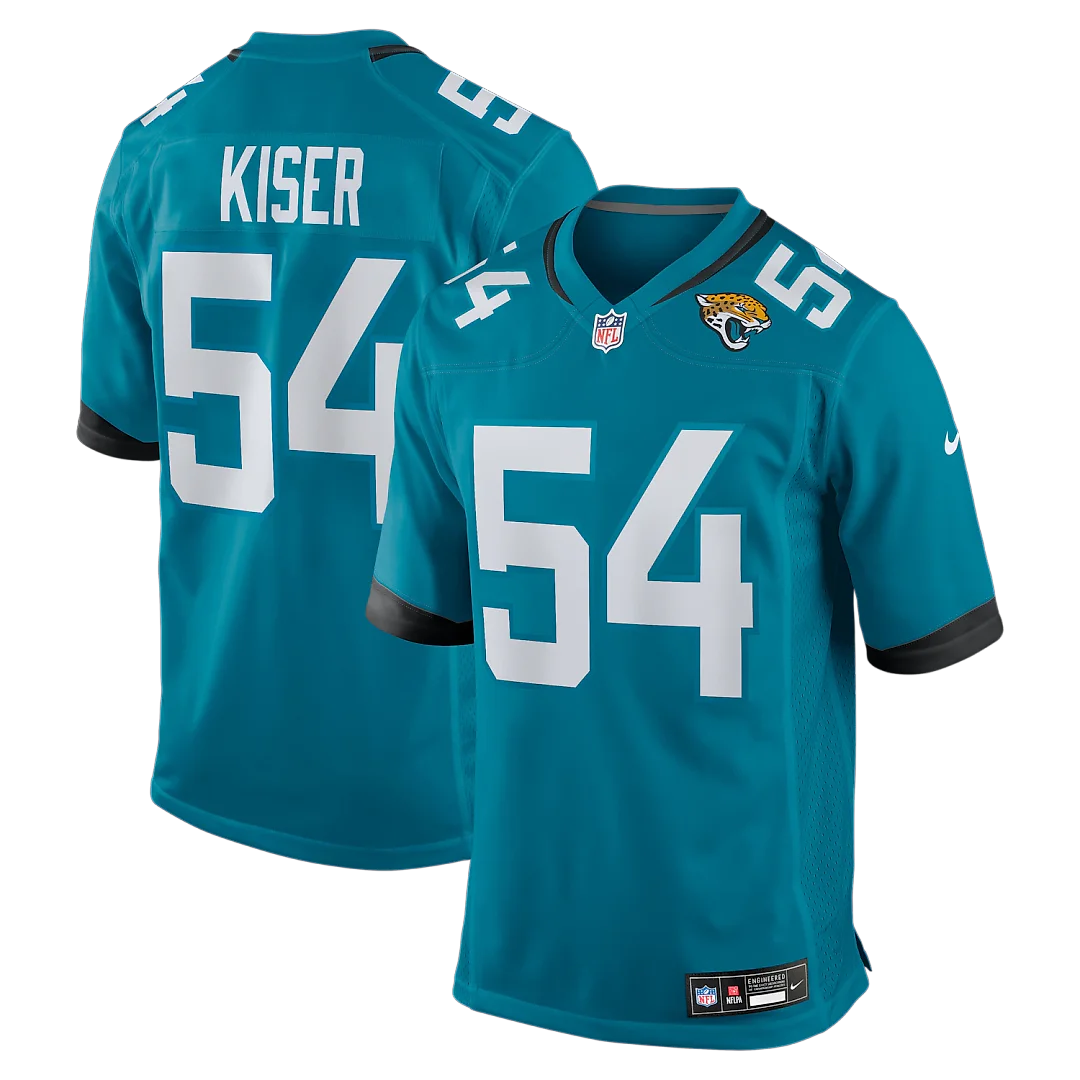 Zennovawear Jack Kiser Jacksonville Jaguars Team Game Jersey - Teal