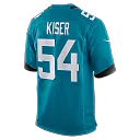 Zennovawear Jack Kiser Jacksonville Jaguars Team Game Jersey - Teal