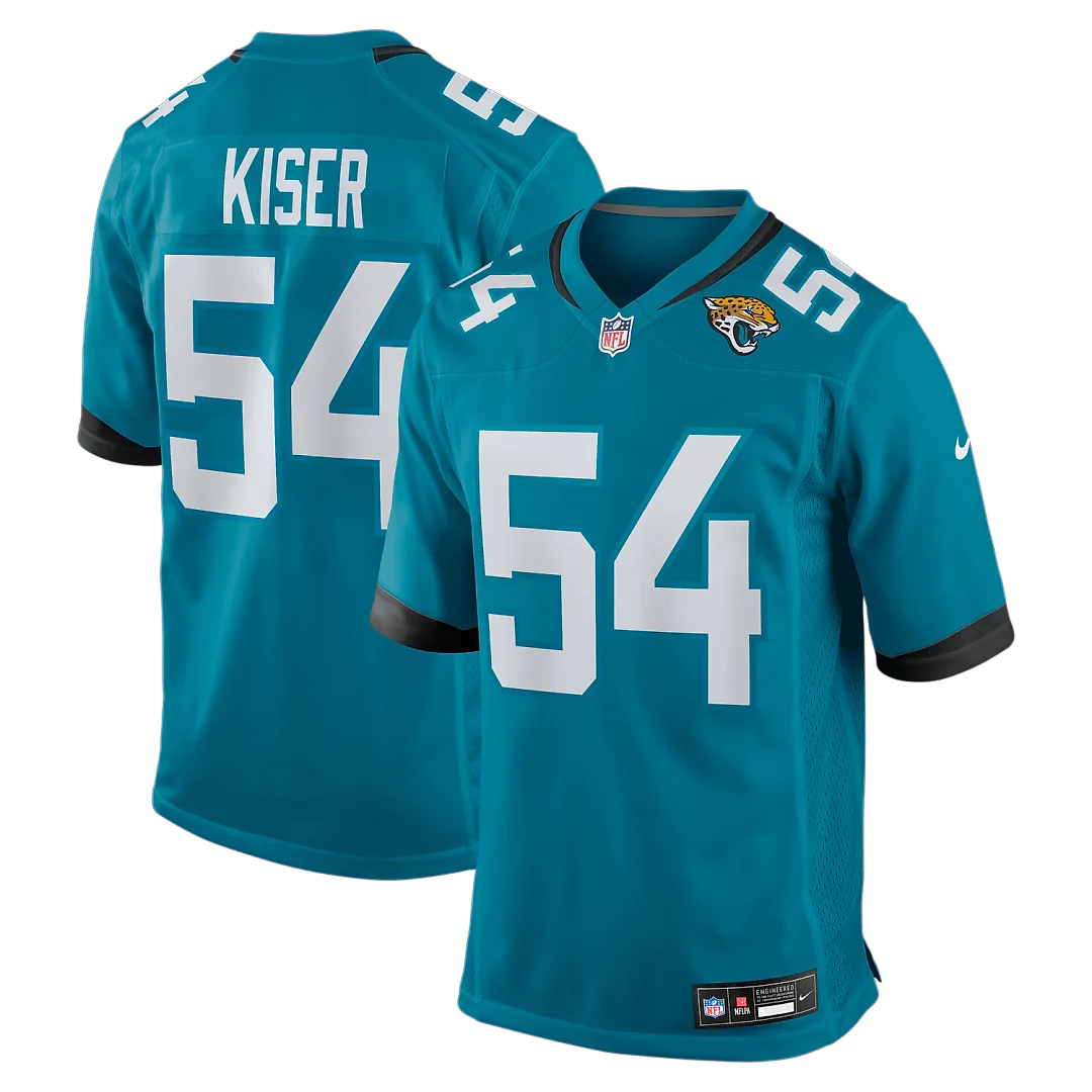 Zennovawear Jack Kiser Jacksonville Jaguars Team Game Jersey - Teal
