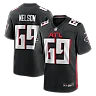 Zennovawear Jack Nelson Atlanta Falcons Team Game Jersey - Black