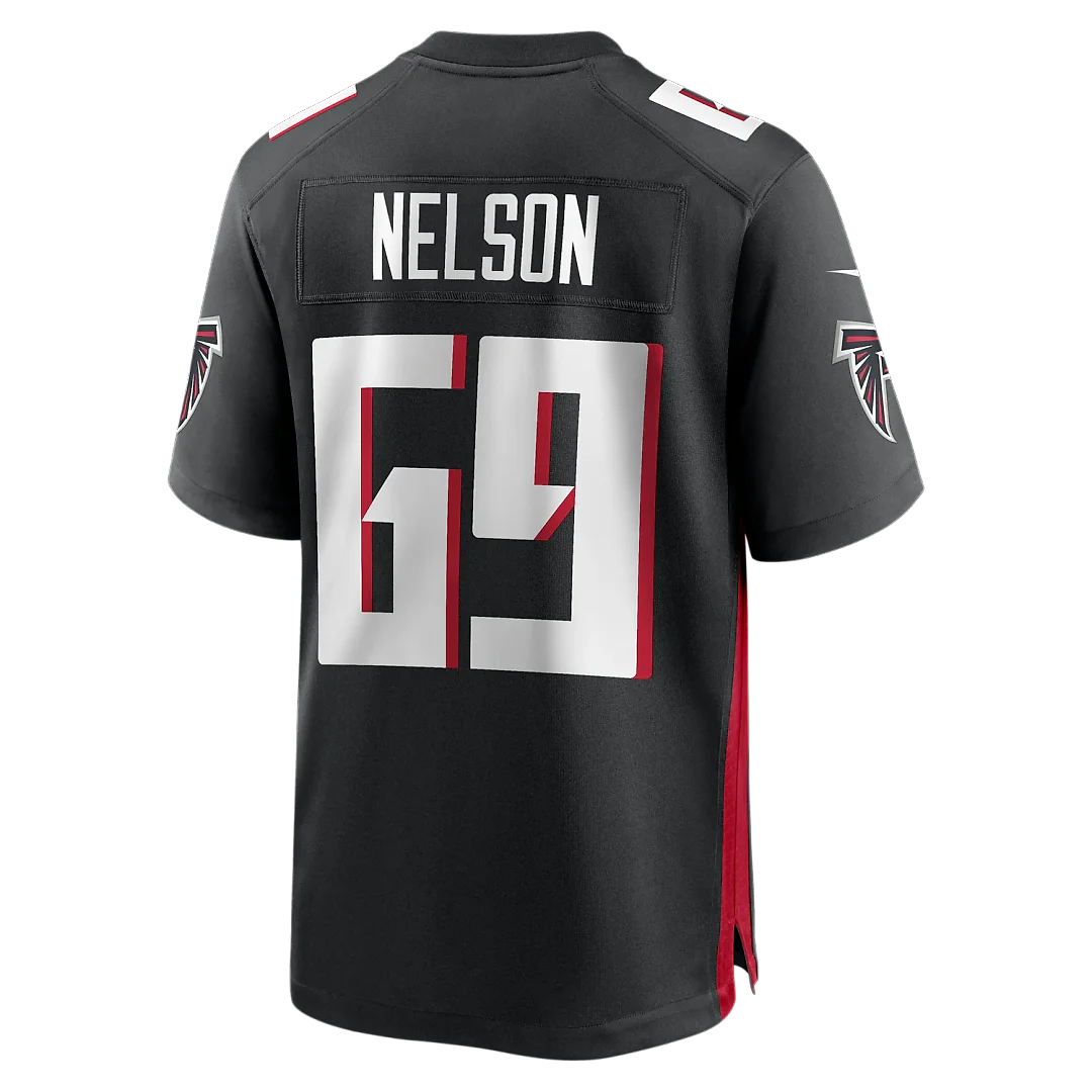 Zennovawear Jack Nelson Atlanta Falcons Team Game Jersey - Black