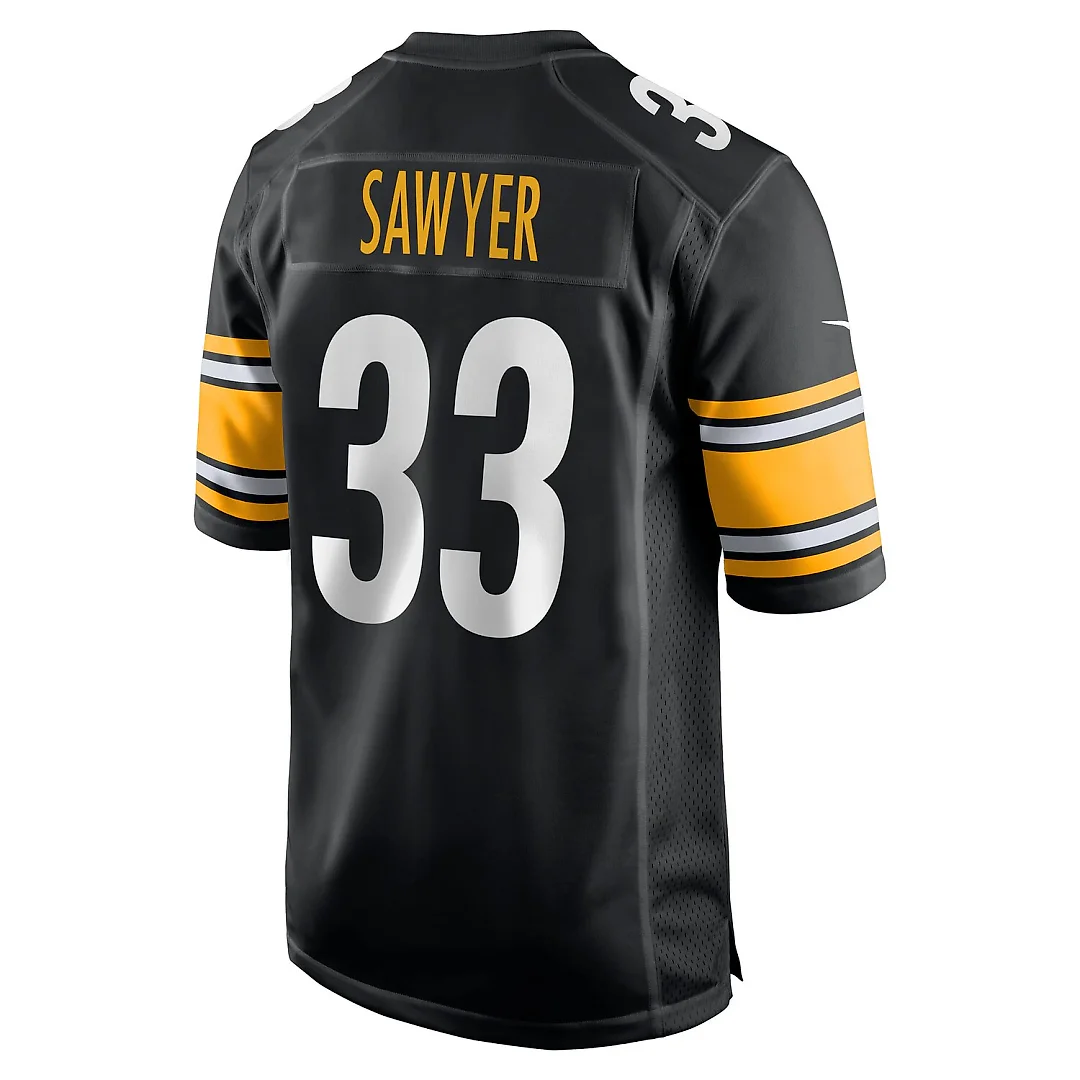 Zennovawear Jack Sawyer Pittsburgh Steelers Team Game Jersey - Black
