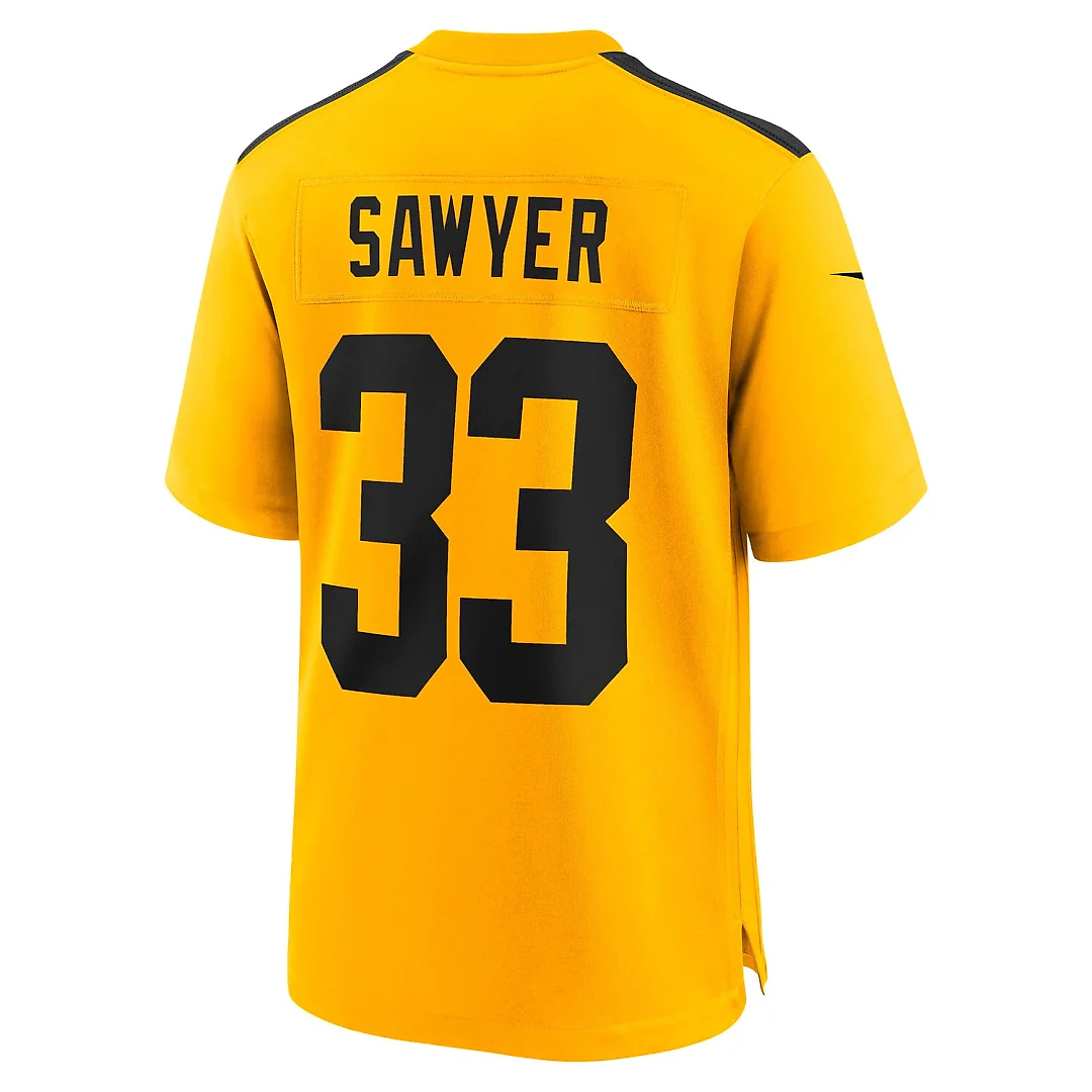 Zennovawear Jack Sawyer Pittsburgh Steelers Alternate Game Jersey - Gold