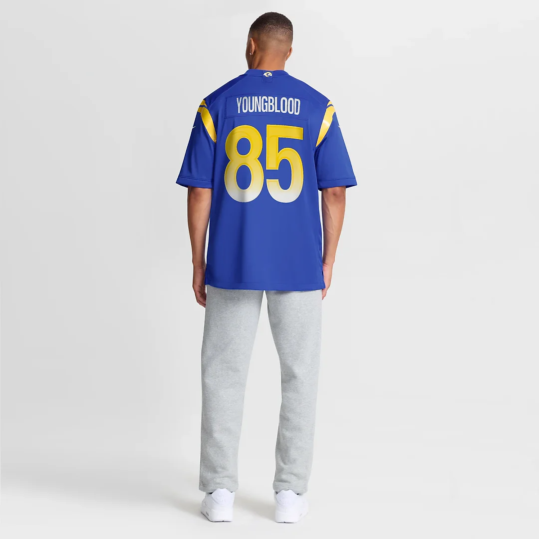 Zennovawear Jack Youngblood Los Angeles Rams Game Retired Player Jersey - Royal