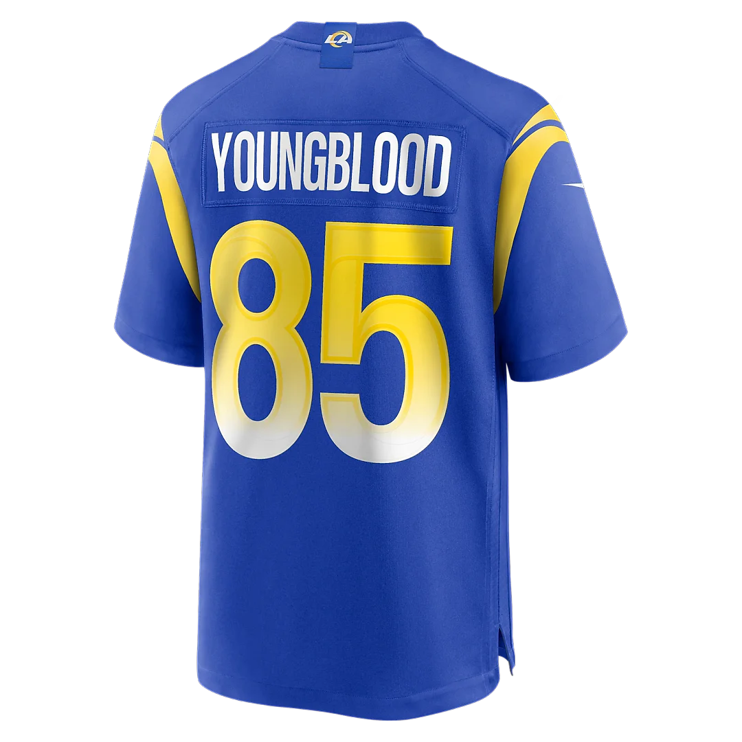 Zennovawear Jack Youngblood Los Angeles Rams Game Retired Player Jersey - Royal