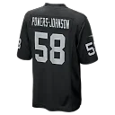 Zennovawear Jackson Powers-Johnson Las Vegas Raiders Team Game Jersey - Black