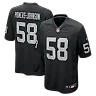 Zennovawear Jackson Powers-Johnson Las Vegas Raiders Team Game Jersey - Black