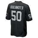 Zennovawear Jacob Bobenmoyer Las Vegas Raiders Game Player Jersey - Black