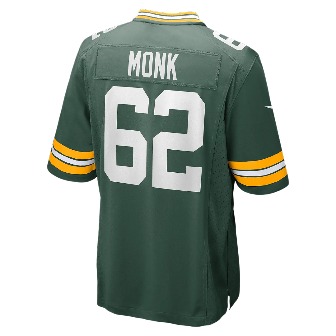 Zennovawear Jacob Monk Green Bay Packers Game Jersey - Green