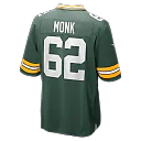 Zennovawear Jacob Monk Green Bay Packers Game Jersey - Green