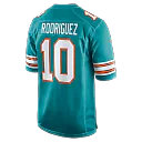 Zennovawear Jacob Rodriguez Miami Dolphins Alternate Game Jersey - Aqua