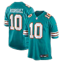 Zennovawear Jacob Rodriguez Miami Dolphins Alternate Game Jersey - Aqua