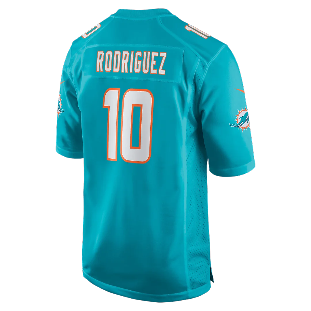 Zennovawear Jacob Rodriguez Miami Dolphins Game Jersey - Aqua