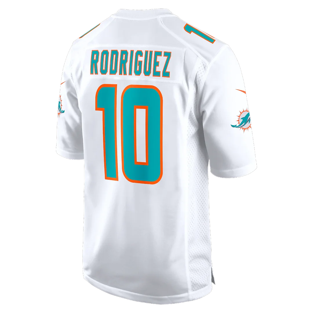 Zennovawear Jacob Rodriguez Miami Dolphins Game Jersey - White