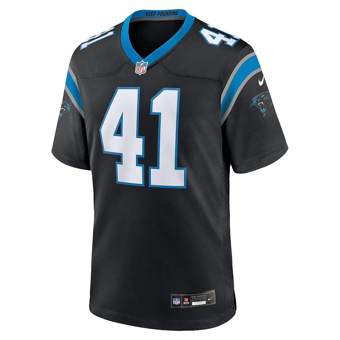 Zennovawear Jacoby Windmon Carolina Panthers Team Game Jersey - Black
