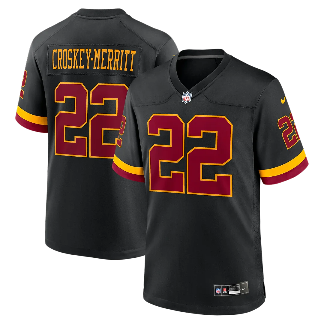 Zennovawear Jacory Croskey-Merritt Washington Commanders Hail Raiser Alternate Game Jersey - Black