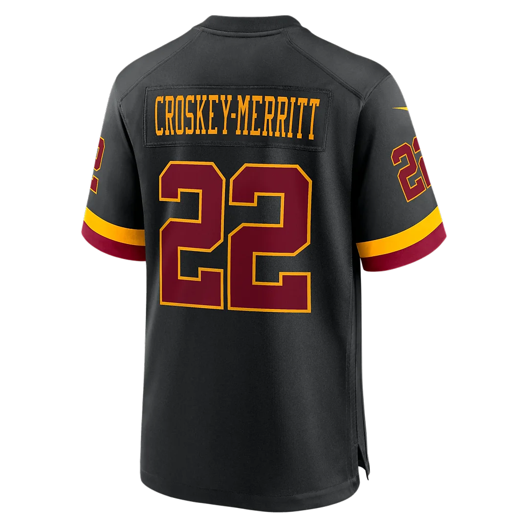 Zennovawear Jacory Croskey-Merritt Washington Commanders Hail Raiser Alternate Game Jersey - Black